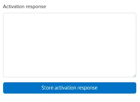 Screenshot of Dradis offline activation final step