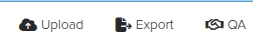 Screenshot of the Dradis export button