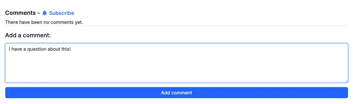 Screenshot of a Gateway comment
