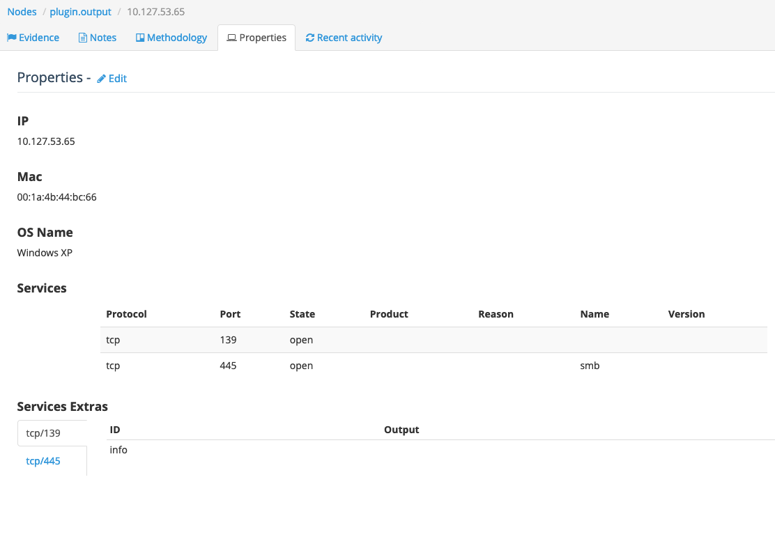 Metasploit screenshot