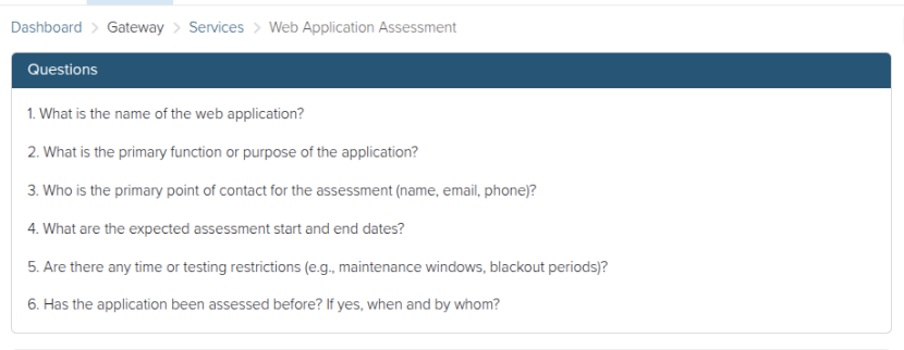 Form builder interface for Dradis questionnaires