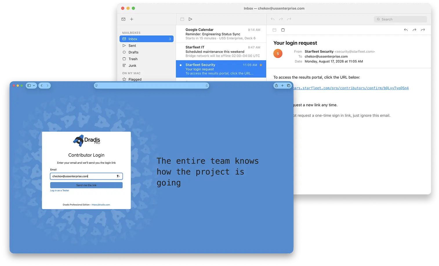 Contributor login process