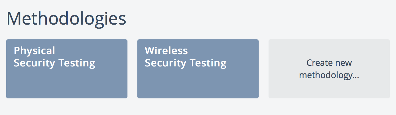 You can associate multiple testing methodologies to each project to tackle different aspects of it