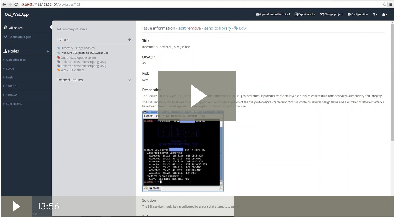 Frame of Dradis Demo video