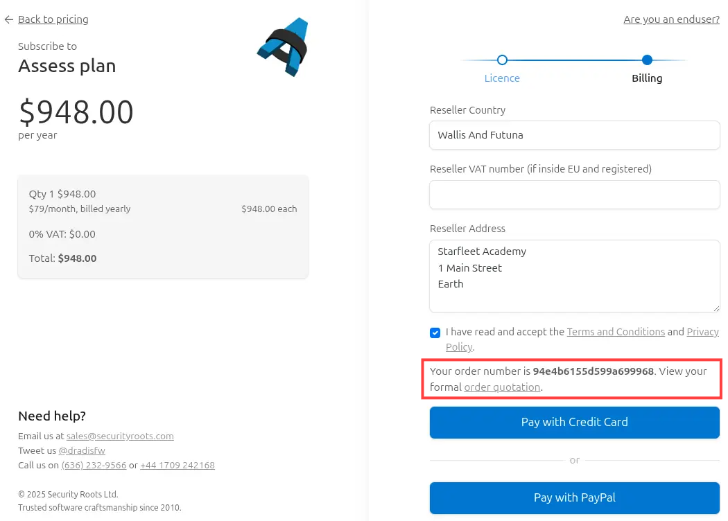 Resellers download link screenshot